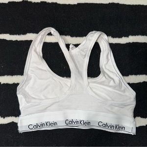 White Calvin Klein Bra Size Small